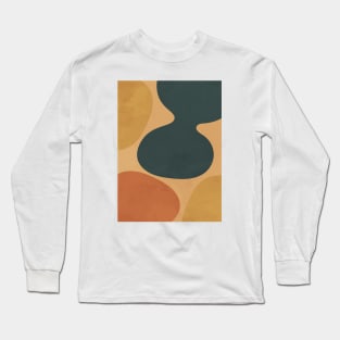 Nordic Earth Tones - Abstract Shapes 2 Long Sleeve T-Shirt